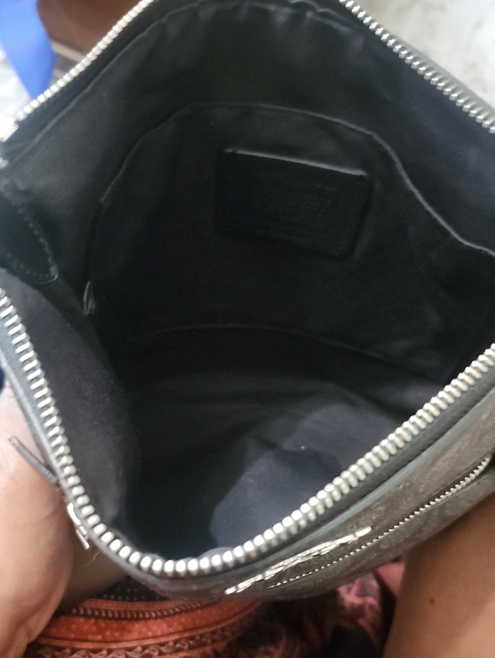 Coach Black Signature Crossbody with Silver Hardware - Picture 12 of 15